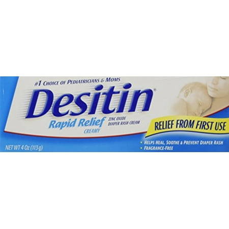 Desitin Rapid Relief Creamy Diaper Rash Ointment - 4 oz (Best Way To Relieve Diaper Rash)