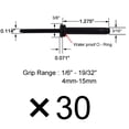 thumbnail image 4 of YYST 30 Aluminum 3/16" Tri-Grip Rivet - Grip Ranges 1/6" - 19/32" (4MM-15MM) Fit Thick Kayaks and Boats, 4 of 4