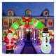 thumbnail image 1 of Arco inflable navideño iluminado de 12 pies OILCUP para interiores y exteriores, 1 of 7