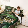 thumbnail image 3 of jejeloiu Camo Bass Fishing Bed Sheets,Wood Farmhouse Print Full Size Sheets For Boys,Green Black,4pcs,1 Flat Sheet, 1 Fitted Sheet and 2 Pillowcases, 3 of 6