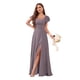 thumbnail image 1 of Vestido de dama de honor CDSSL, gasa, glicina, corte en A, cuello cuadrado, 16 W, 1 of 7