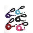thumbnail image 2 of 1pc Double-Braided Reflective Red Pet Leash For Walking Dogs Of All Sizes At Night, Multicolor Available, 2 of 4