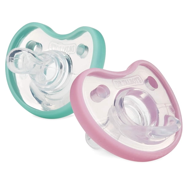Chupete Dr. Talbot's Soft-Flex para ortodoncia de 0 a 6 meses, paquete de 2