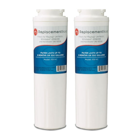 ReplacementBrand UKF8001 Comparable Replacement for Maytag UKF8001 EDR4RXD1 4396395 46-9006 Refrigerator Water Filter 2 Pack