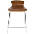 thumbnail image 6 of Woodstacker Contemporary Stackable Counter Stools in Walnut by LumiSource - Set of 2, 6 of 7