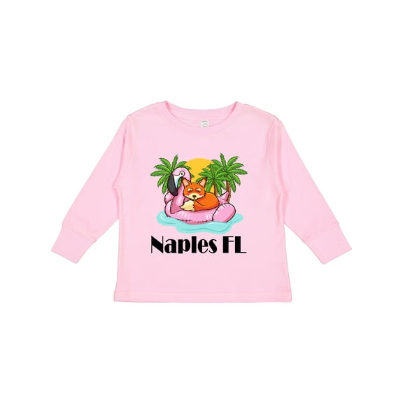 Inktastic Naples Florida Beach Vacation Boys or Girls Long Sleeve Toddler T-Shirt