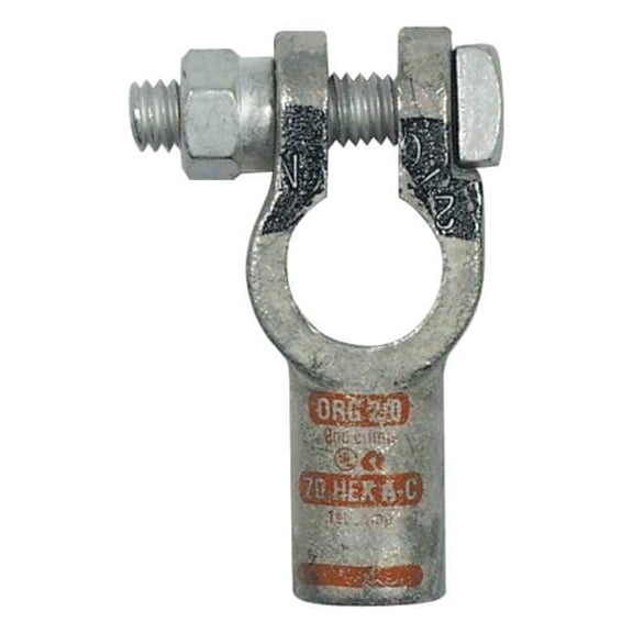 Quickcable Straight Terminal,2/0 ga.,Orange,Neg 4020-525-001N