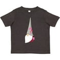 thumbnail image 3 of Inktastic Cute Gnome, Gnome With Flowers, Gnome With Hat Girls Toddler T-Shirt, 3 of 5