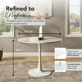thumbnail image 3 of Placida Decor Marina Round Dining Table, 31.5 in Small White Kitchen Table for Dining Room, Breakfast Nook, Apartment, 3 of 9