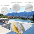 thumbnail image 5 of 5' x 8' Outdoor Rug, Grey Marble Outdoor Washable Rug Large Floor Carpet, Modern Abstract Gold Ombre Aesthetic Art Non Shedding Area Rug for Outside Patio RV Porch Deck Balcony Camping Living Room, 5 of 9