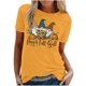 thumbnail image 2 of Puntoco Mujer Verano Casual Cuello Redondo Otoño Estampado Manga Corta Top Blusa Camiseta Puntoco Puntoco-7705, 2 of 4