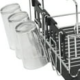 thumbnail image 3 of 3 Piece Chrome Dish Rack Set, Black, 3 of 5