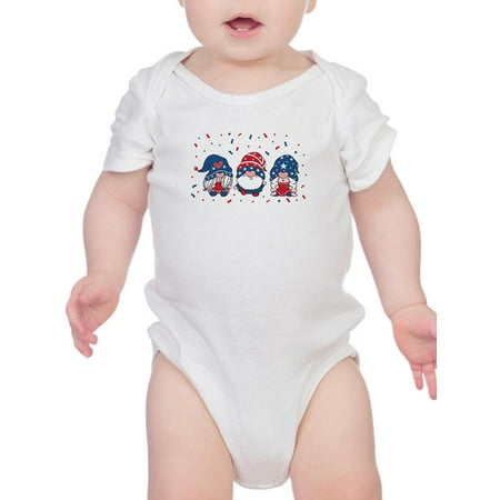 

4th Of July Gnomes Bodysuit Infant -Image by Shutterstock 6 Months