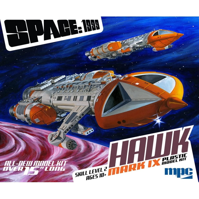Maqueta MPC Space: 1999 Hawk Mk IX a escala 1:48 de 15 cm de largo