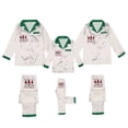 thumbnail image 3 of HNMKIU Father Son Matching Christmas Pajamas Family Sleepwear Sets Long Sleeve Silk Like Loungewear Outfit for Parents Kids Holiday Cozy Nightwear, 3 of 8