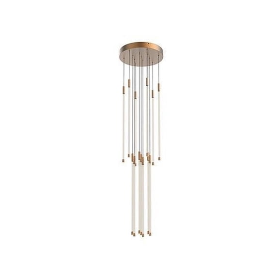 MP75127-BG-Kuzco Lighting-Motif - 115W 13 LED Pendant-26.75 Inches Tall and 12.75 Inches Wide-Brushed Gold Finish