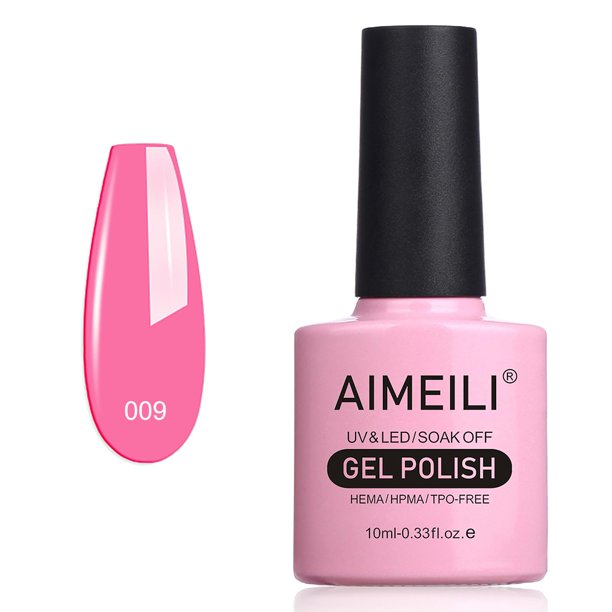 AIMEILI Esmalte de uñas en gel Soak Off U V LED rosa claro - Pertty Pretty in Pink (009) 10 ml