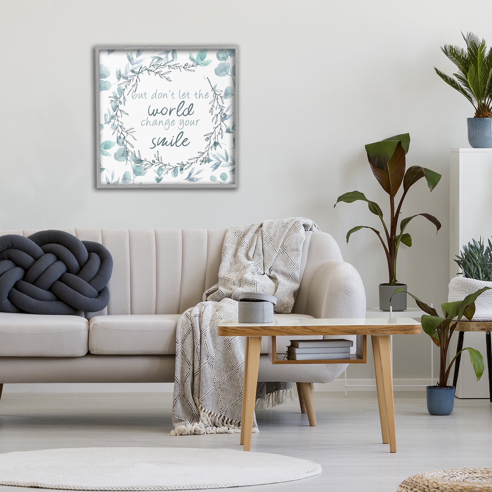 Stupell Industries Don't Let The World Change Gray Framed Giclee Art, design by Kim Allen