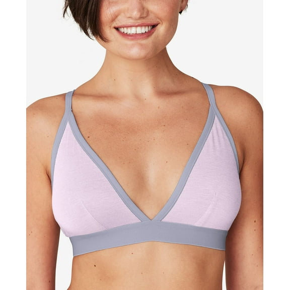 Maidenform Naturally Soft Triangle Bralette Dmsstb, Urban Lilac/Silver Blue 2XL