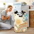 thumbnail image 5 of Yayeee Freestanding Laundry Hamper with Handle Collapsible Large Storage Basket for Clothes, Beige Clouds, 5 of 7