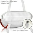 thumbnail image 3 of DALIX 20" Premium Cotton Daily Shoulder Tote Bag in Red, 3 of 6
