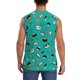 thumbnail image 4 of Fotbe Sushi Men's Camiseta sin Mangas Estampada para Hombres, Playera Casual para Gimnasio, Entrenamiento, Playa-Large, 4 of 7