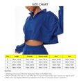 thumbnail image 4 of Sudadera con capucha deportiva, holgada, con cremallera y cuello alto, de manga larga y transpirable para mujer, talla L, 4 of 5