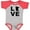 Baseball Heather and Red, variant on Inktastic Love Minnesota Boys or Girls Baby Bodysuit