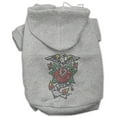 thumbnail image 4 of Pet, Dog  Cat Hoodie Nailhead Rhinestone, "Eagle Rose", 4 of 7