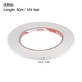 thumbnail image 2 of Unique Bargains Ruban Adhésif Double Face 6mm x 50m/164 Pieds 3 Rouleaux, 2 of 5