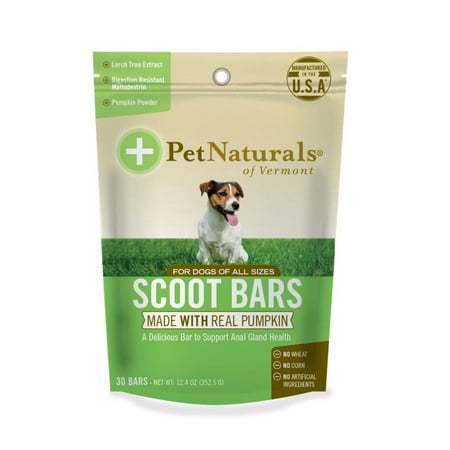 Vermont Fiber Designs of Vermont - Scoot Bars, Natural Anal Gland Support Supplement for Dogs, 30 Chew Bars, Scoot Bars are a fiber product designed to support fecal volume and.., By Pet Naturals ()