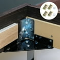Xing 4 Pcs Bed Rail Brackets Heavy Duty Nomortise Bed Fittings for