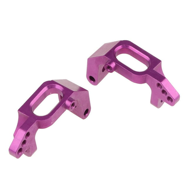 Caster izquierdo y derecho para HSP 94123/94111 1/10 Car Púrpura Zulema Bloque del portaequipajes
