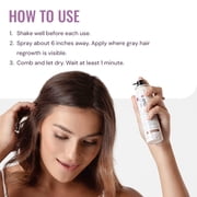Style Edit Root Concealer Non-Permanent Touch Up Spray for Black Hair 2 oz.