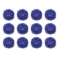 thumbnail image 1 of Unique Bargains 12 Pcs Wicker Rattan Balls 1.6 Inch Rattan Decorative Balls for Vase Fillers Home Decor Deep Blue, 1 of 5