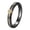 Gold Black, variant on Women's Stainless Steel Solitaire Cubic Zircon Inlaid Ceramic Couple Wedding Ring 4MM Treny Finger Band Silver Black Size 10