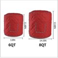 thumbnail image 3 of electric Pressure Cooker Cover Decorative Cover With Pocket For Accessories Fits 6qt Instant Pot And Similar Size (red), 3 of 4