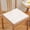 White, variant on Yaayu Washable Linen Chair Cushion, 15.7x15.7x1.2in, Thick Sponge with Ties, Anti-Slip Seat Pad, Blue