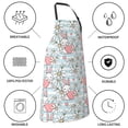 thumbnail image 6 of Bingfone Cute Rabbit And Heart Apron Gifts For Men, Women Professional Grade Chef Apron for Kitchen,BBQ & Grill, 6 of 8