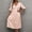 ZA Beige, variant on Comfort Nightgown for Women Cap Sleeve Pleated House Dress Soft Mid Length Nightshirt Nightdress Sleepwear Black One Size