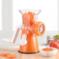 thumbnail image 4 of Powerful Meat Grinder Multifunctional Manual Food Cutter Blender Grinding Tool(Orange), 4 of 9
