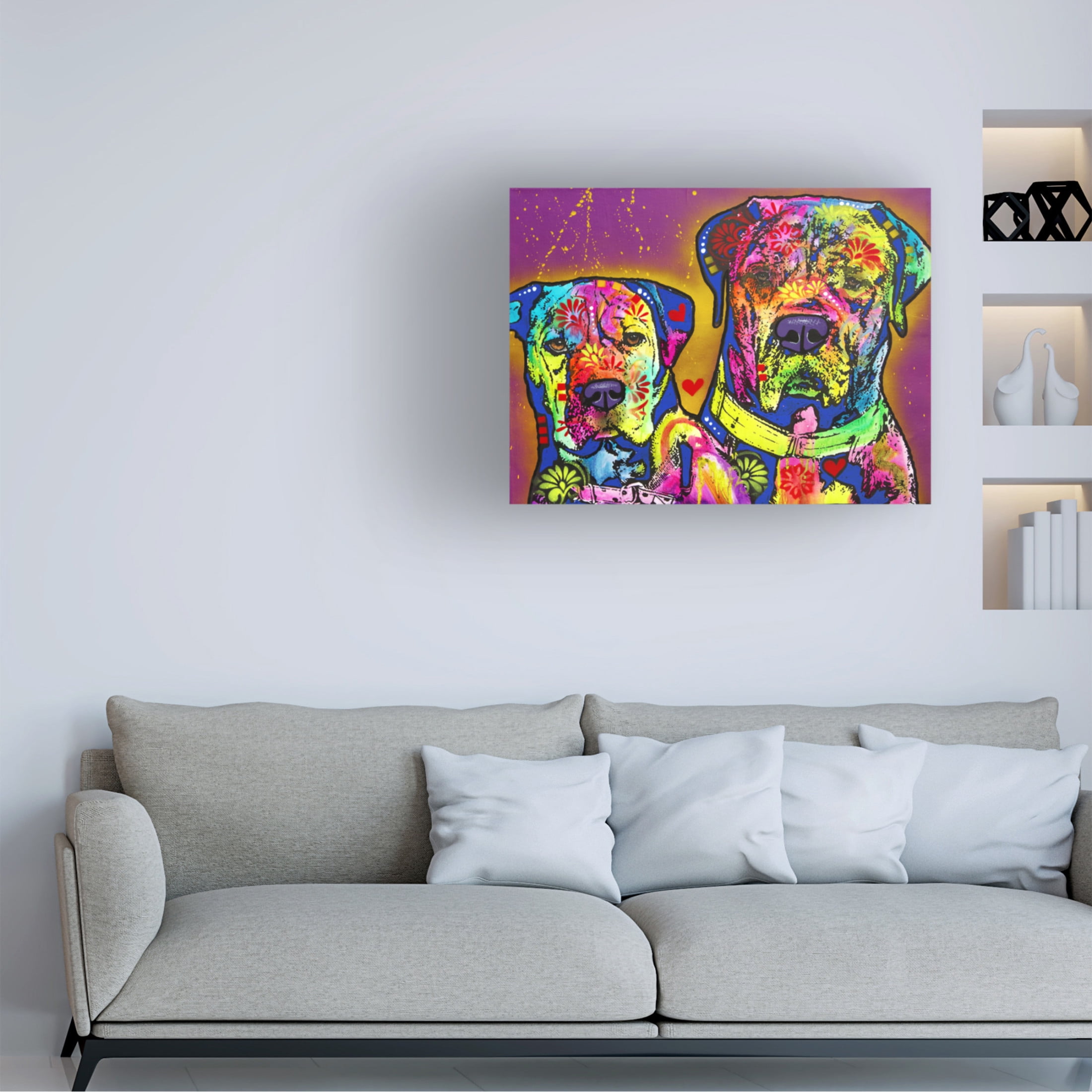 Canvas Wall Art - Dean Russo 'Pair' Wall Art for Living Room, Bedroom, or Office Décor by Trademark Fine Art - 32 x 24 Inches