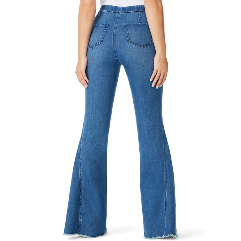 Sofia Jeans by Sofia Vergara Women's Melisa High-Rise Super Flare Pull-On  Jeans 