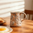 thumbnail image 2 of Glazed Cloud And Moon Ceramic Mug Comfortable Handle Drinkware For Coffee Hot Chocolate, 2 of 5