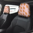 thumbnail image 4 of 2 PCS Car Headrest Cover, Shrimp No.9035 Soft Car Seat Head Rest Cover Protector Interior Car Accessories Seat Covers for Cars Truck Auto Only Covers, 4 of 8