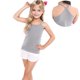 thumbnail image 5 of Camisolas de cuello redondo para niños pequeños, niños y niñas, a la moda, lindas, de color sólido, suaves, sin mangas, parte inferior, camisola para niña, 5 of 8