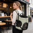 thumbnail image 4 of Mupvlun Portable Dog Backpack - Lightweight & Breathable, Suitable for Travel, Vet Visits, Outdoor Activities, and Walks C, 4 of 5