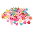 thumbnail image 2 of Clips 100 Pcs Mini Couronne Pinces à Cheveux Colorées Dessin Animé Forte Tenue Accessoires pour Bébé, 2 of 8