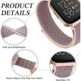 thumbnail image 3 of LEIXIUER Nylon Loop Compatible with Fitbit Sense 2/Sense/Versa 4/Versa 3 Bands for Women Men, Soft Breathable Adjustable Sport Velcro Replacement Strap Wristbands for Fitbit Sense & Sense 2/Versa 3 4, 3 of 10