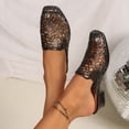 thumbnail image 4 of Ticikt Women's Jelly Sandals Slingback Bling Beach 80s 90s Retro Flat Shoes, 4 of 6